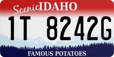 ID license plate 1T8242G