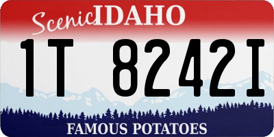 ID license plate 1T8242I