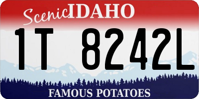 ID license plate 1T8242L