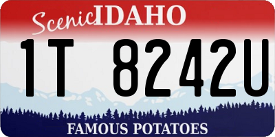 ID license plate 1T8242U