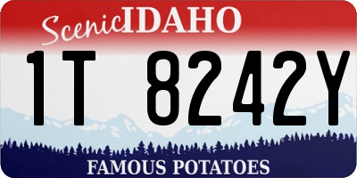 ID license plate 1T8242Y