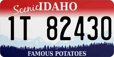ID license plate 1T8243O