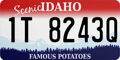 ID license plate 1T8243Q