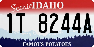 ID license plate 1T8244A