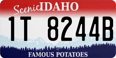 ID license plate 1T8244B