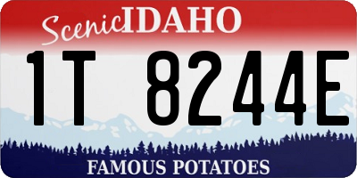 ID license plate 1T8244E