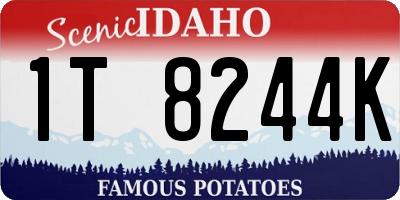 ID license plate 1T8244K