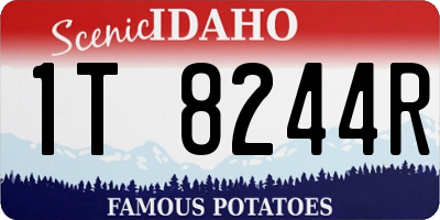 ID license plate 1T8244R
