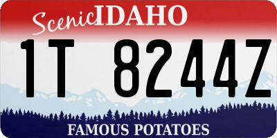 ID license plate 1T8244Z