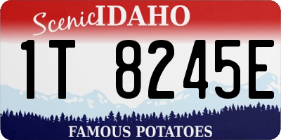 ID license plate 1T8245E