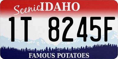 ID license plate 1T8245F