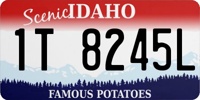ID license plate 1T8245L