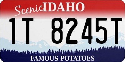 ID license plate 1T8245T