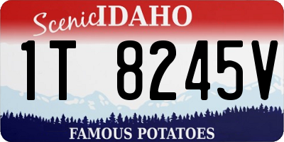 ID license plate 1T8245V