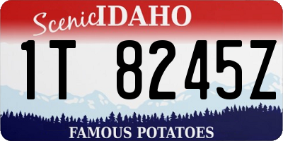 ID license plate 1T8245Z