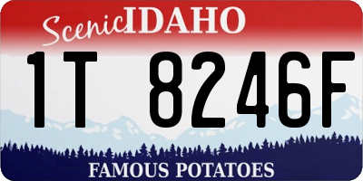 ID license plate 1T8246F