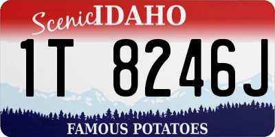 ID license plate 1T8246J