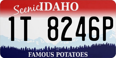 ID license plate 1T8246P