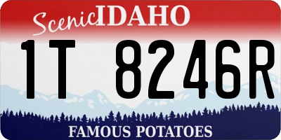 ID license plate 1T8246R