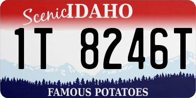 ID license plate 1T8246T