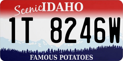 ID license plate 1T8246W