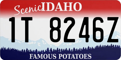ID license plate 1T8246Z