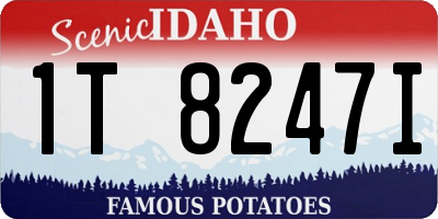 ID license plate 1T8247I