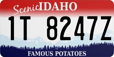 ID license plate 1T8247Z
