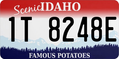ID license plate 1T8248E