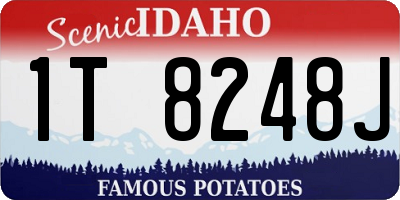 ID license plate 1T8248J
