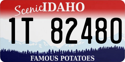 ID license plate 1T8248O