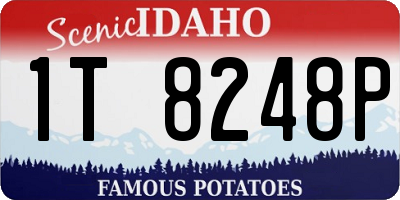 ID license plate 1T8248P
