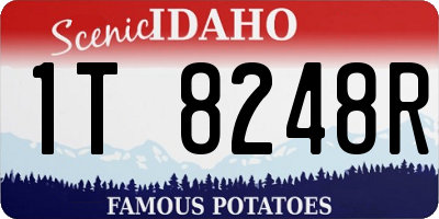 ID license plate 1T8248R