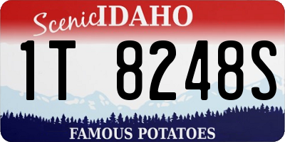 ID license plate 1T8248S