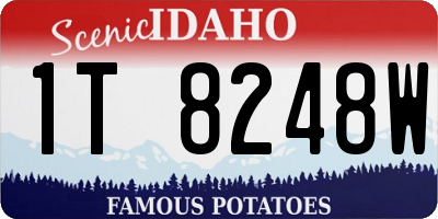 ID license plate 1T8248W