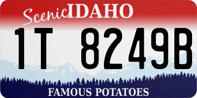 ID license plate 1T8249B