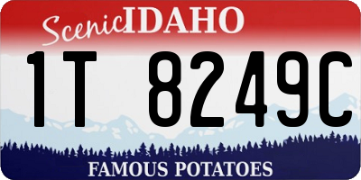 ID license plate 1T8249C