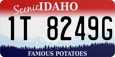 ID license plate 1T8249G