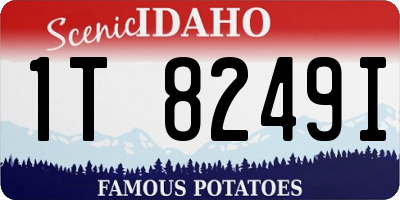 ID license plate 1T8249I