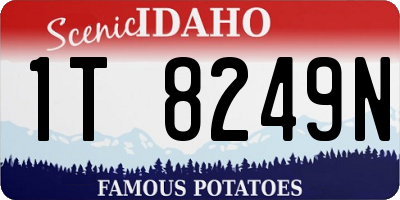 ID license plate 1T8249N