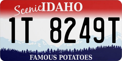 ID license plate 1T8249T
