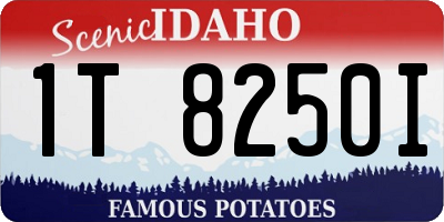 ID license plate 1T8250I
