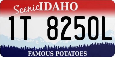 ID license plate 1T8250L