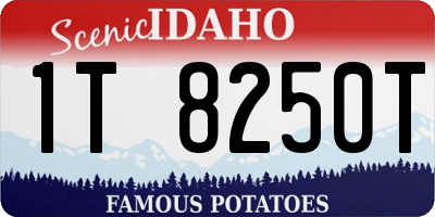 ID license plate 1T8250T