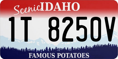 ID license plate 1T8250V