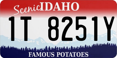 ID license plate 1T8251Y