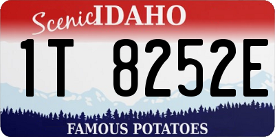 ID license plate 1T8252E