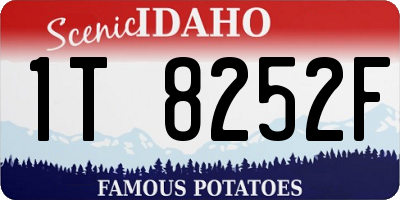ID license plate 1T8252F