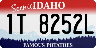 ID license plate 1T8252L