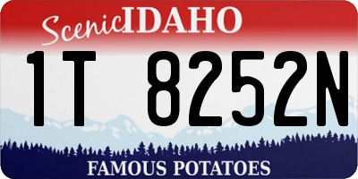 ID license plate 1T8252N
